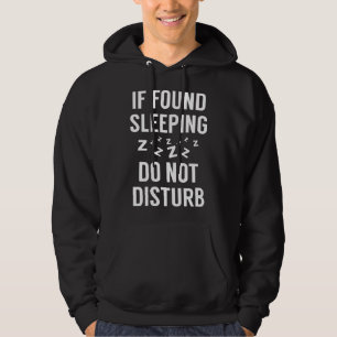 Om hittad sovande hoodie