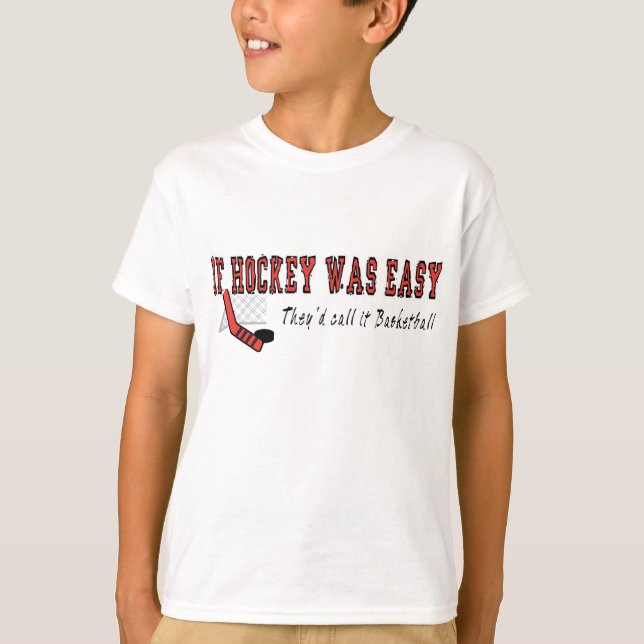 Om hockey var lätt t-shirt (Framsida)