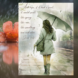 Om Hope hade Scent Inspirational Watercolor Helg Vykort