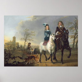 om Horseback - Poster av Aelbert Cuyp Fine Art