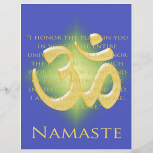 Om i Blå & Guld - Namaste Reklamblad