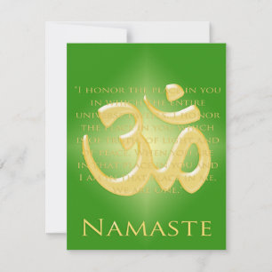 Om i Grönt & Guld - Namaste