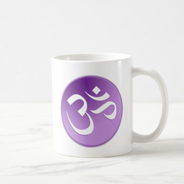 Om i lilor och vit kaffemugg (Höger)