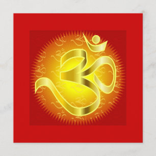 Om i orangar & guld - Namaste Inbjudningar