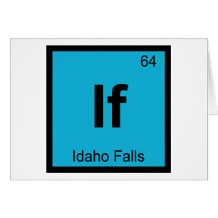 Om - Idaho Falls Kemisk Periodiska System Symbol Hälsningskort