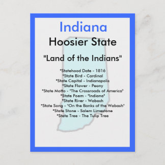 Om Indiana Vykort