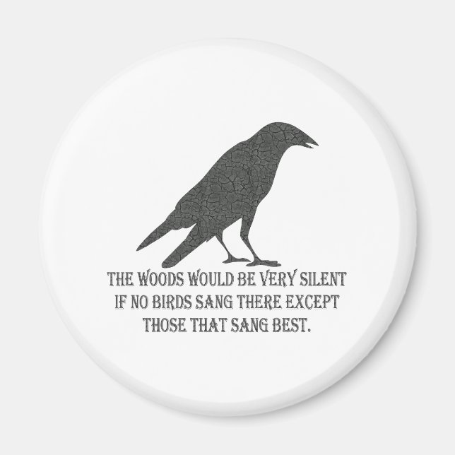 Om inga fåglar Sang Magnet (Framsidan)