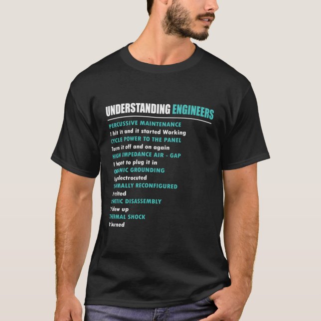 Om Ingenjör Funny Mechanical Ingenjör T Shirt (Framsida)