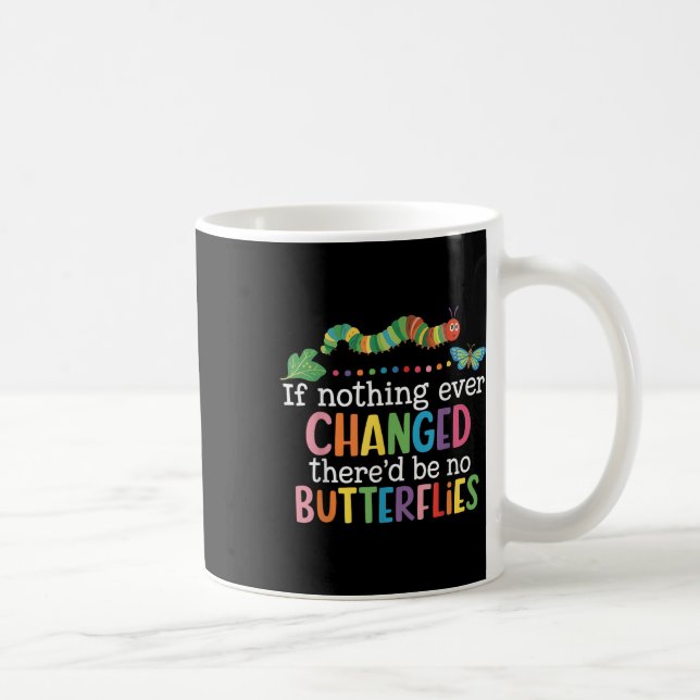 Om ingenting någonsin förändrades skulle det inte  kaffemugg (Höger)