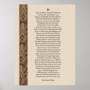 Om inspirerande poeti av Rudyard Kipling Poster