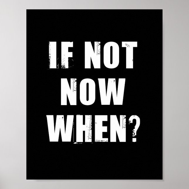 Om inte, när då? Offert Poster (Framsidan)