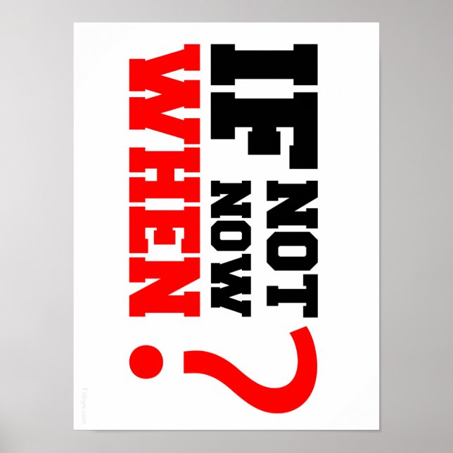 Om inte nu. När? Poster (Framsidan)
