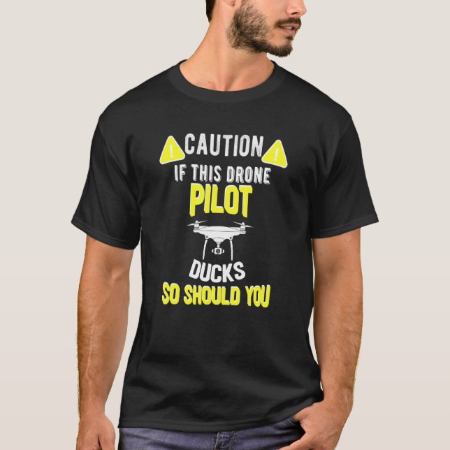 Om jag Anka ska dra pilotPM 2 T Shirt (Framsida)