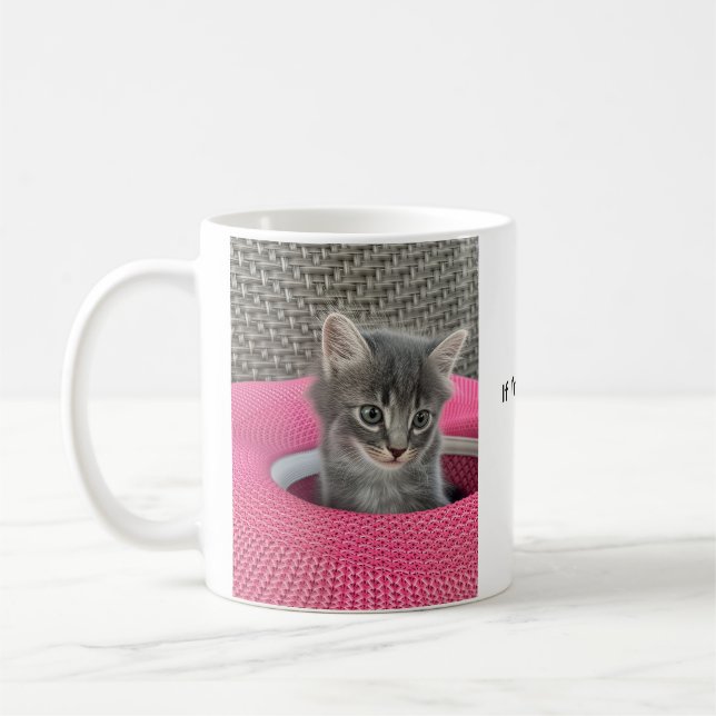 Om jag är den rätta… Låt oss gifta oss! Kattkaffek Kaffemugg (Vänster)