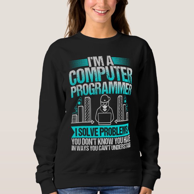 Om jag är en datorprogrammerare I löser du problem T Shirt (Framsida)