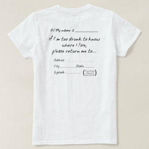 OM JAG ÄR FÖR DRIG FÖR ATT VETA VAR JAG LEVER... T SHIRT