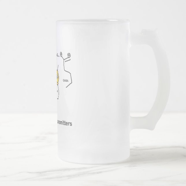 Om jag är nervös.. frostat ölglas (Höger)