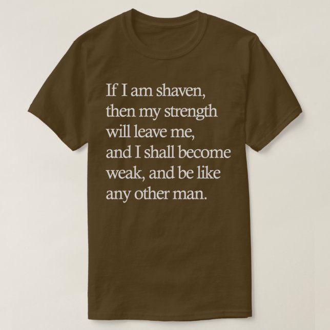 om jag är Shaven1 T Shirt (Design framsida)
