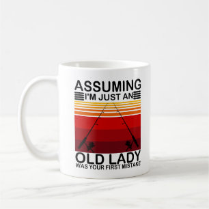 Om jag bara är en gammal Dam var din första fisk Kaffemugg