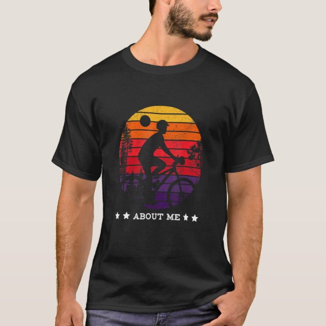Om Jag cyklist T Shirt (Framsida)