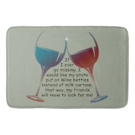 Om jag går någonsin saknaden, den roliga badrumsmatta