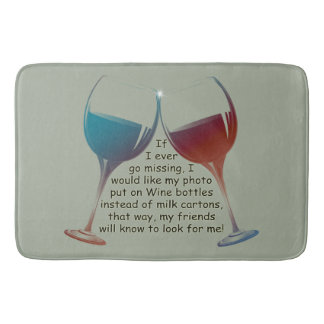 Om jag går någonsin saknaden, den roliga badrumsmatta