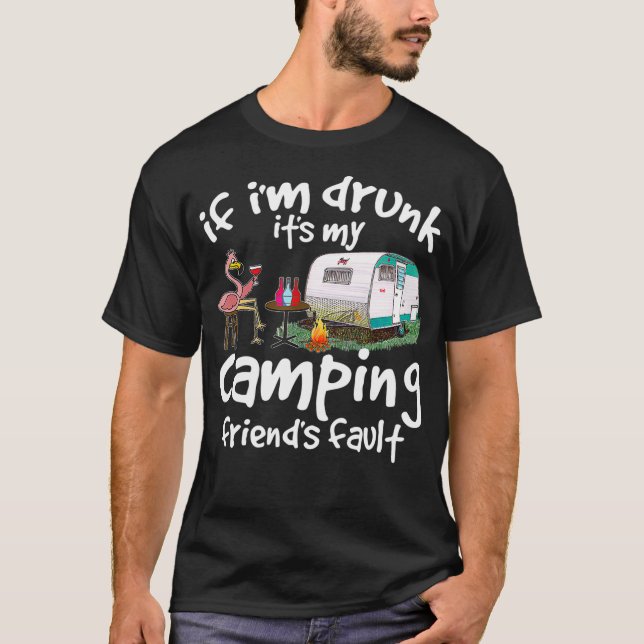 Om jag gör fel på min camping-vännerna t shirt (Framsida)