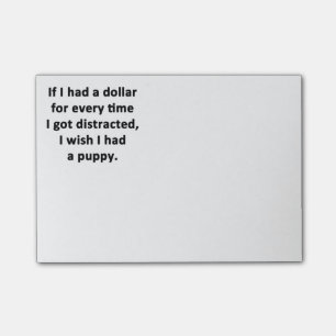 Om jag hade en dollar post-it block