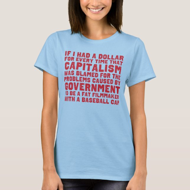 Om jag hade en dollarskiva tee shirt (Framsida)