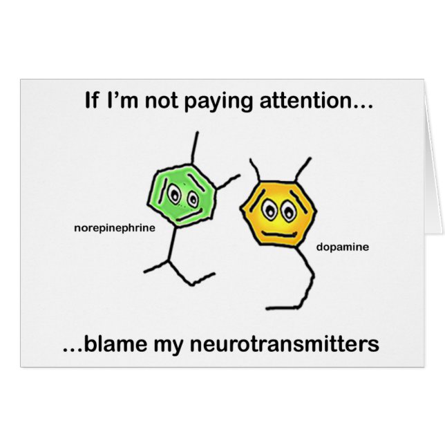 Om jag inte betalar uppmärksamhet... hälsningskort (Framsidan Horizontal)