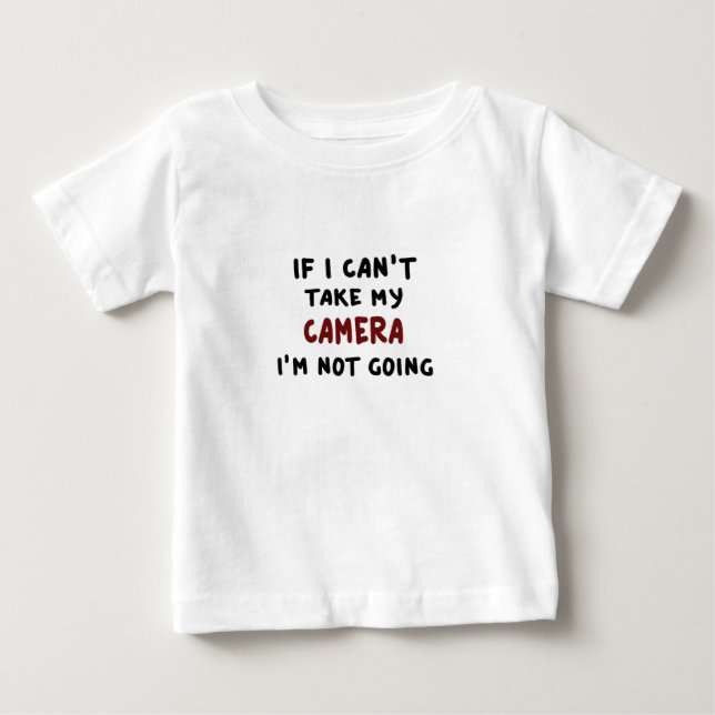 Om jag inte får ta med min kamera... t-shirt (Framsida)