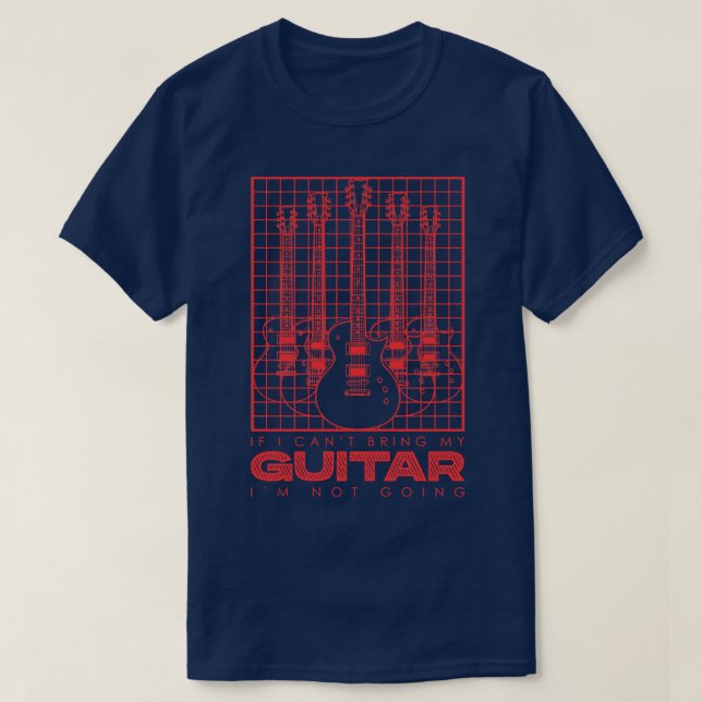 Om jag inte kan ta med mig gitarren går jag inte m t shirt (Design framsida)
