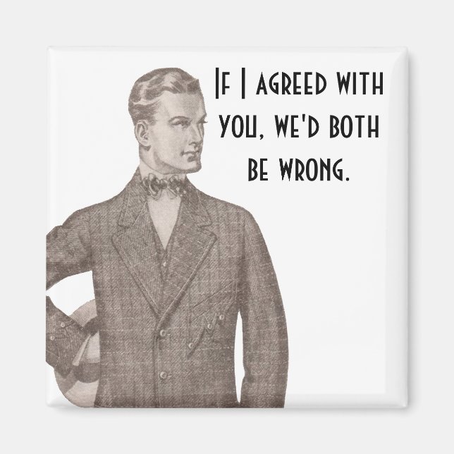 Om jag kom överens med dig.. magnet (Framsidan)