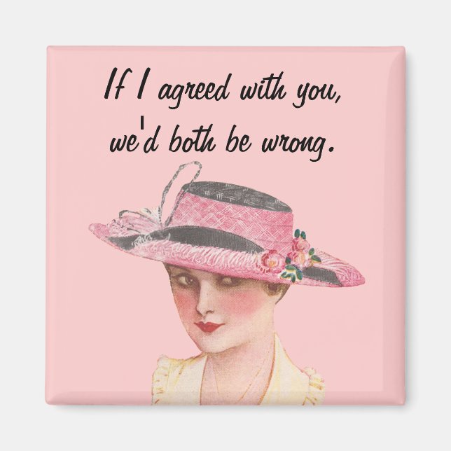 Om jag kom överens med dig.. magnet (Framsidan)