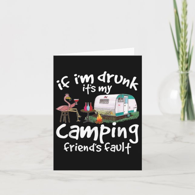 Om jag kör min Camping Friends Fault Fla Fla Kort (Framsida)