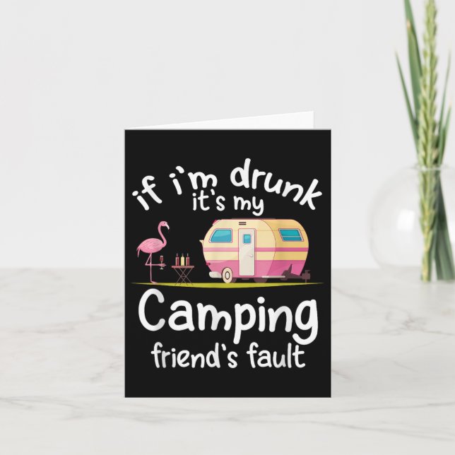 Om jag kör min Camping Friends Fault Fla Fla Kort (Framsida)