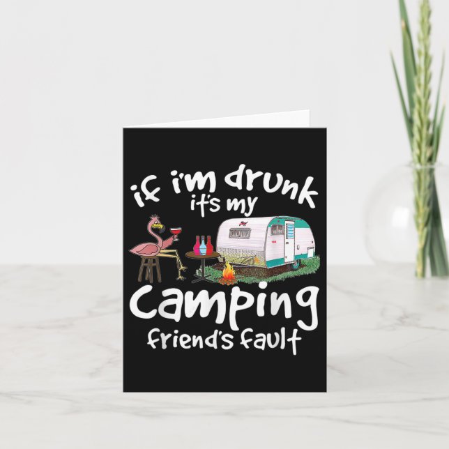 Om jag kör min Camping Friends Fault Fla Fla Kort (Framsida)