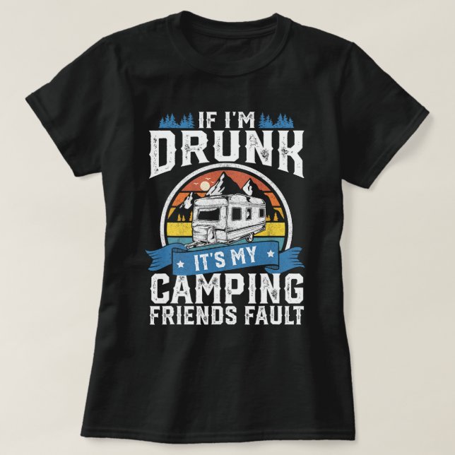 Om jag kör min Camping Friends felar den... T Shirt (Design framsida)