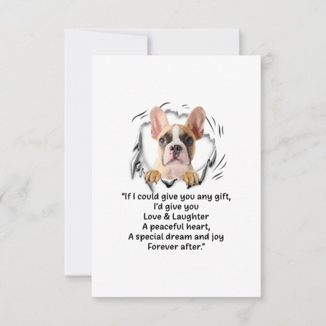 Om jag kunde Ge dig någon nytta för Hund älskare OSA Kort (Framsida)