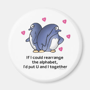 Om jag kunde rearragen alfabetet… magnet