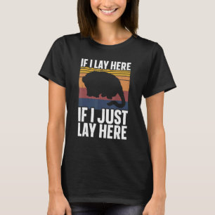 Om jag Ljög här om jag bara Ljög här Opossum Cute T Shirt