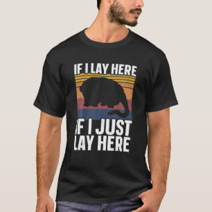 Om jag Ljög här om jag Ljög Opossum Älskare klippt T Shirt