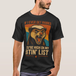 Om jag någon gång får Rabies - Lustigt citattecken T Shirt