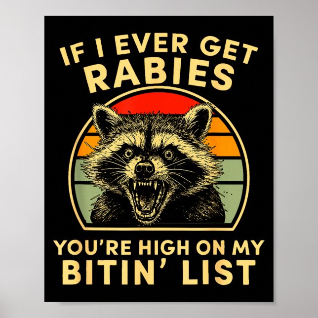 Om jag någonsin får rabies är du högt på min bitli poster (Framsidan)
