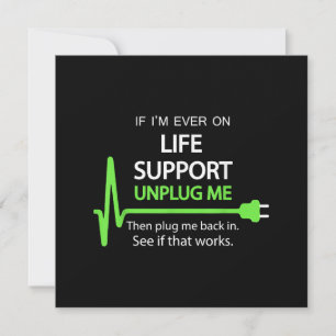 Om jag någonsin har livsuppehåll T Shirt Funny sar Spara Datumet