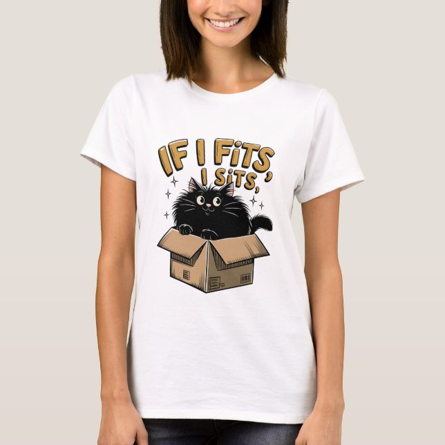 Om jag passar in, så passar det... | Funny Sarcast T Shirt (Framsida)