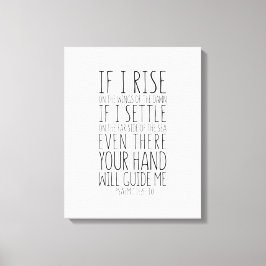 Om jag Stiga upp på Vingarna av gryningen, psalm 1 Canvastryck