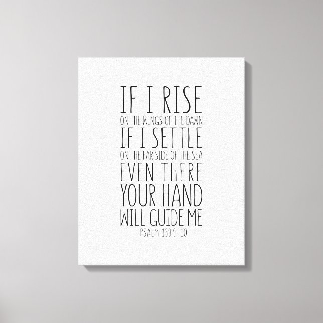 Om jag Stiga upp på Vingarna av gryningen, psalm 1 Canvastryck (Framsida)