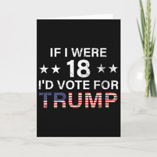 Om jag var 18 skulle jag rösta på Trump 2024  Kort