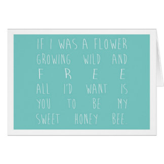 Om jag var en blomma - kricka OBS kort